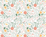 Sew on Sew Forth - Sew Lovely Florals White from Dear Stella Fabric