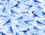 Bluebird - Birds Sky Blue from Timeless Treasures Fabric