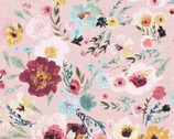 New Earth - Floral Light Pink by Esther Fallon-Lau from Clothworks Fabric