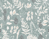 New Earth - Unfurl Leaves Light Grey by Esther Fallon-Lau from Clothworks Fabric