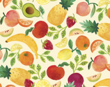 Ambrosia - Large Mixed Fruit by Natalie Miles from P&B Textiles Fabric
