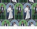 Star Wars - Stained Glass Han Leia Multi from Camelot Fabrics