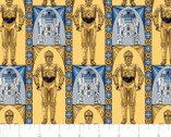 Star Wars - Stained Glass Droids Multi from Camelot Fabrics