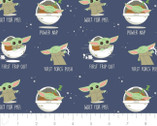 Character Nursery - Star Wars Child of the Galaxy Navy from Camelot Fabrics
