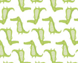 Proud Crocodile White from Camelot Fabrics