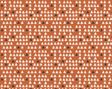 Penguin Paradise - Tiny Triangles Brown by Puck Selders from Camelot Fabrics