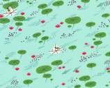Escargot For It - Pond Aqua by Hello Lucky from Robert Kaufman Fabric