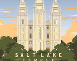 Temples - Salt Lake 36 Inch PANEL from Riley Blake Fabric
