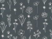 Illustrations - Florals Stem Graphite Grey 11505 24 by Alli K Design from Moda Fabrics