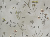 Botanicals - Flowers Vintage Grey 16911 12 by Janet Clare from Moda Fabrics