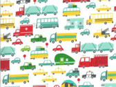 On The Go - Vehicles Cloud White  20721 11 by Stacy Iest Hsu from Moda Fabrics