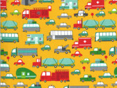 On The Go - Vehicles Yellow  20721 17 by Stacy Iest Hsu from Moda Fabrics