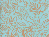 Sunshine Soul - Leaf Soft Jadeite Aqua Metallic 8449 43M by Create Joy from Moda Fabrics