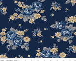 Delightful - Main Floral Navy from Riley Blake Fabric