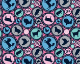 FFA - Circle Animals Pink from Riley Blake Fabric