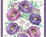Violette - Panel 24 Inches by Nancy Mink from Wilmington Prints Fabric
