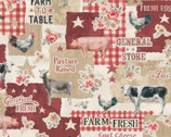 Farmhouse Chic - Farmhouse Chic Allover Tan by Nai Danhui from Wilmington Prints Fabric