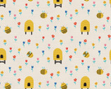 Bee Mine - Bee Hive Cream by Liz Mytinger from Paintbrush Studio Fabrics
