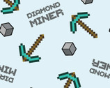 Minecraft - Diamond Miner from Springs Creative Fabric