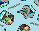 Minecraft - Steve and Alex Badges from Springs Creative Fabric
