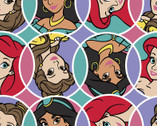 Disney Princess FLEECE - Jasmine Ariel Belle Circles from Springs Creative Fabric