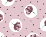 Embrace DOUBLE GAUZE - Rosebud Dots Dusty Pink from Shannon Fabrics