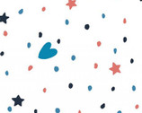 Embrace DOUBLE GAUZE - Star Glow Dots Stars Hearts from Shannon Fabrics
