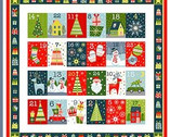 Joy - Advent Calendar PANEL 24 Inches from Makower UK  Fabric