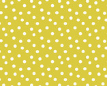 Century Prints - Dot Sulphur Mustard Yellow from Andover Fabrics