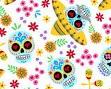 Day of the Dead - Calaveras Hats Day from Andover Fabrics