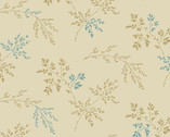 Super Bloom - Twigs Sprigs Light Khaki from Andover Fabrics