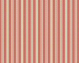 Little Sweetheart - Ring Bearer Stripe Raspberry Lt Red from Andover Fabrics