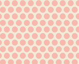 Anna - Spots Pink on Cream from Andover Fabrics