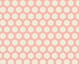 Anna - Spots Cream on Pink from Andover Fabrics