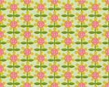 9 To 5 - 9 O’clock Wallpaper Yellow by Lisa Flower from Paintbrush Studio Fabrics