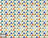 Family Fun Day - Tiny Tips Triangles Multi from Michael Miller Fabric