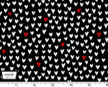 Love to Knit - Heart Stitch Black from Michael Miller Fabric