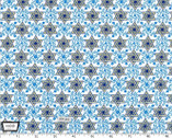 Festival of Lights - Star of Peace Starlight Blue from Michael Miller Fabric