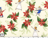 Nutcracker Act 1 - Nutcracker Floral Cream by Sarah Jane from Michael Miller Fabric