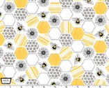 Queen Bee - Buzz Yellow from Michael Miller Fabric