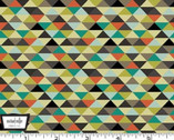 Super Fred - Time Warp Triangles Dirt from Michael Miller Fabric