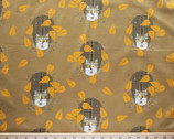 Bird Watcher Cat POPLIN by Charley Harper from Birch Fabrics