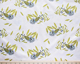 Vireos Birds POPLIN by Charley Harper from Birch Fabrics