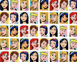 Disney Princess - Grid Portraits from Springs Creative Fabric