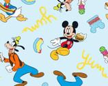 Mickey and Friends - Food Blue from Springs Creative Fabric