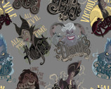 Disney Villains - Villains Chalk Grey from Springs Creative Fabric