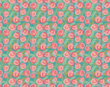 Kaisley Rose - Rosalie Roses Blue from Poppie Cotton Fabric