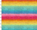 Good Vibes - Stripes Rainbow Multi from 3 Wishes Fabric