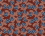 Hometown America - Hearts Red from 3 Wishes Fabric