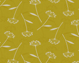 Simple Plant CANVAS - Floral Toss Mustard Yellow from Cosmo Fabric
